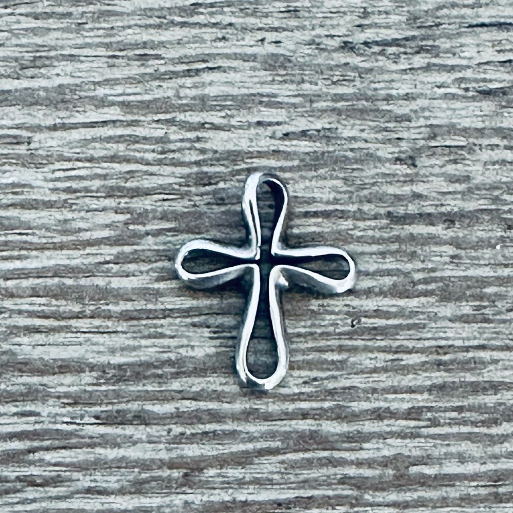 James Avery Retired Sterling Silver Open Cross Charm Pendant